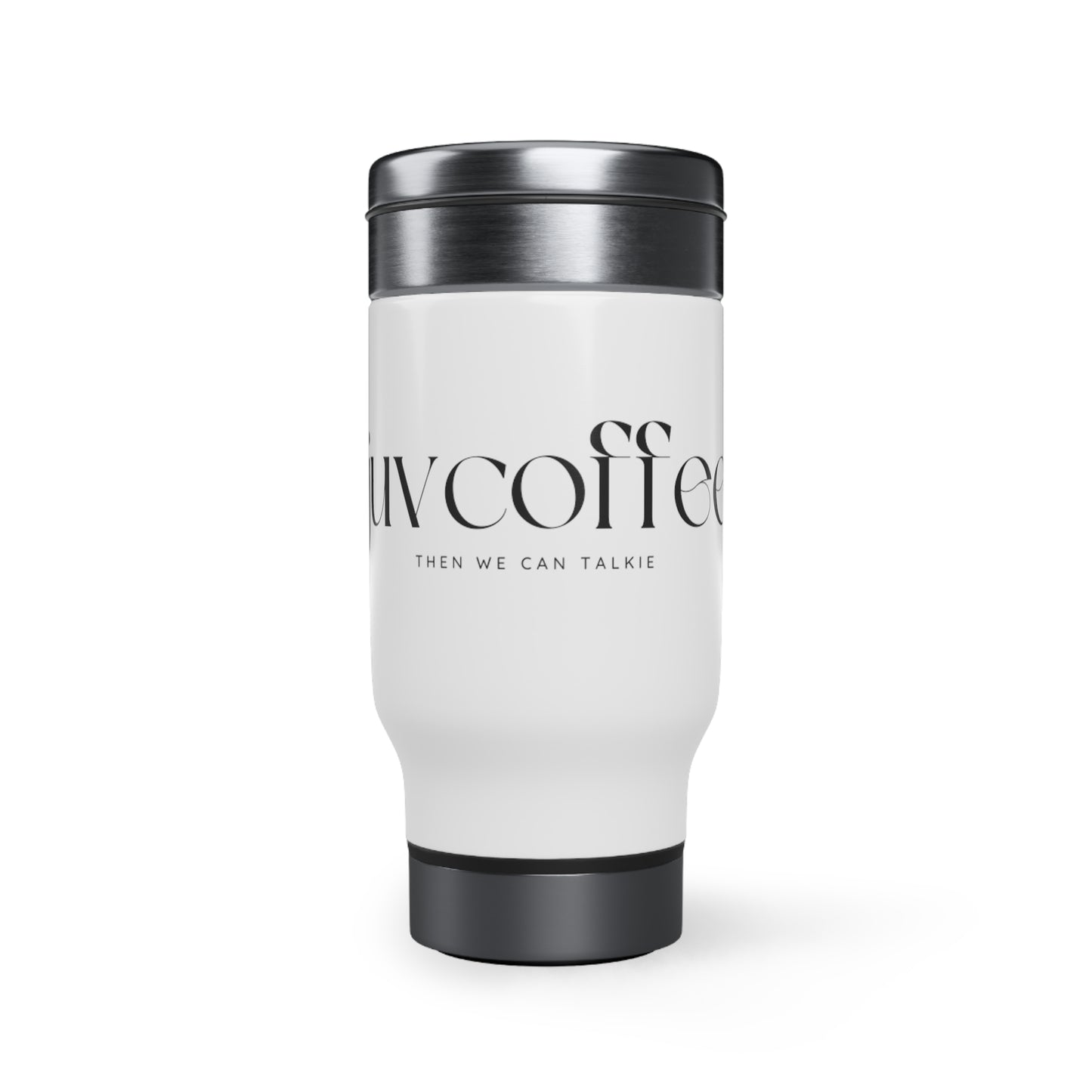 Stainless Steel Travel Mug with Handle, 14oz
