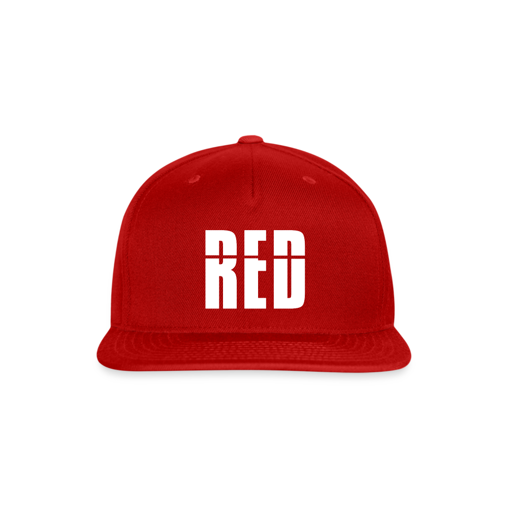 Snapback Baseball Cap - red