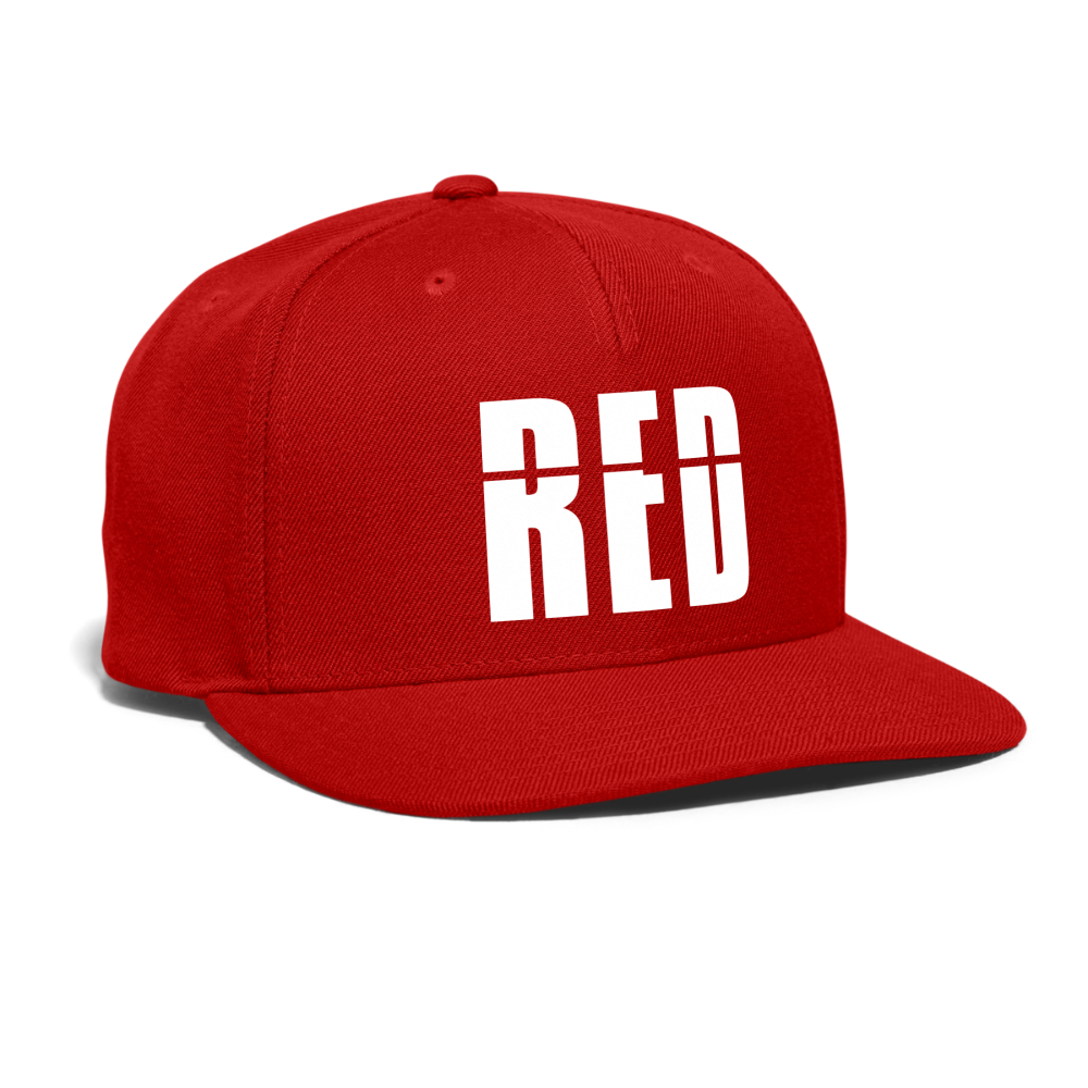 Snapback Baseball Cap - red