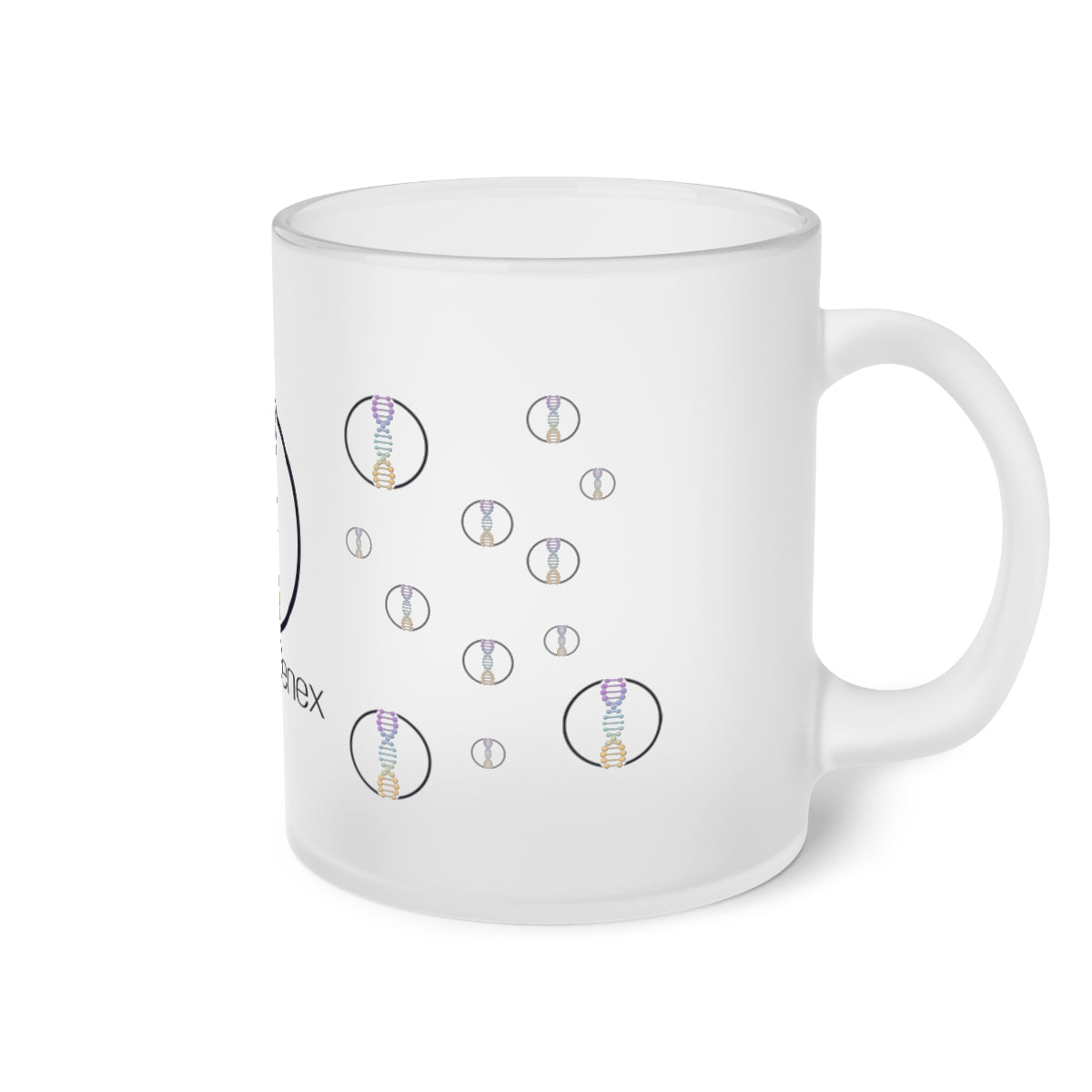 Nucleo Logo Frosted Glass Mug