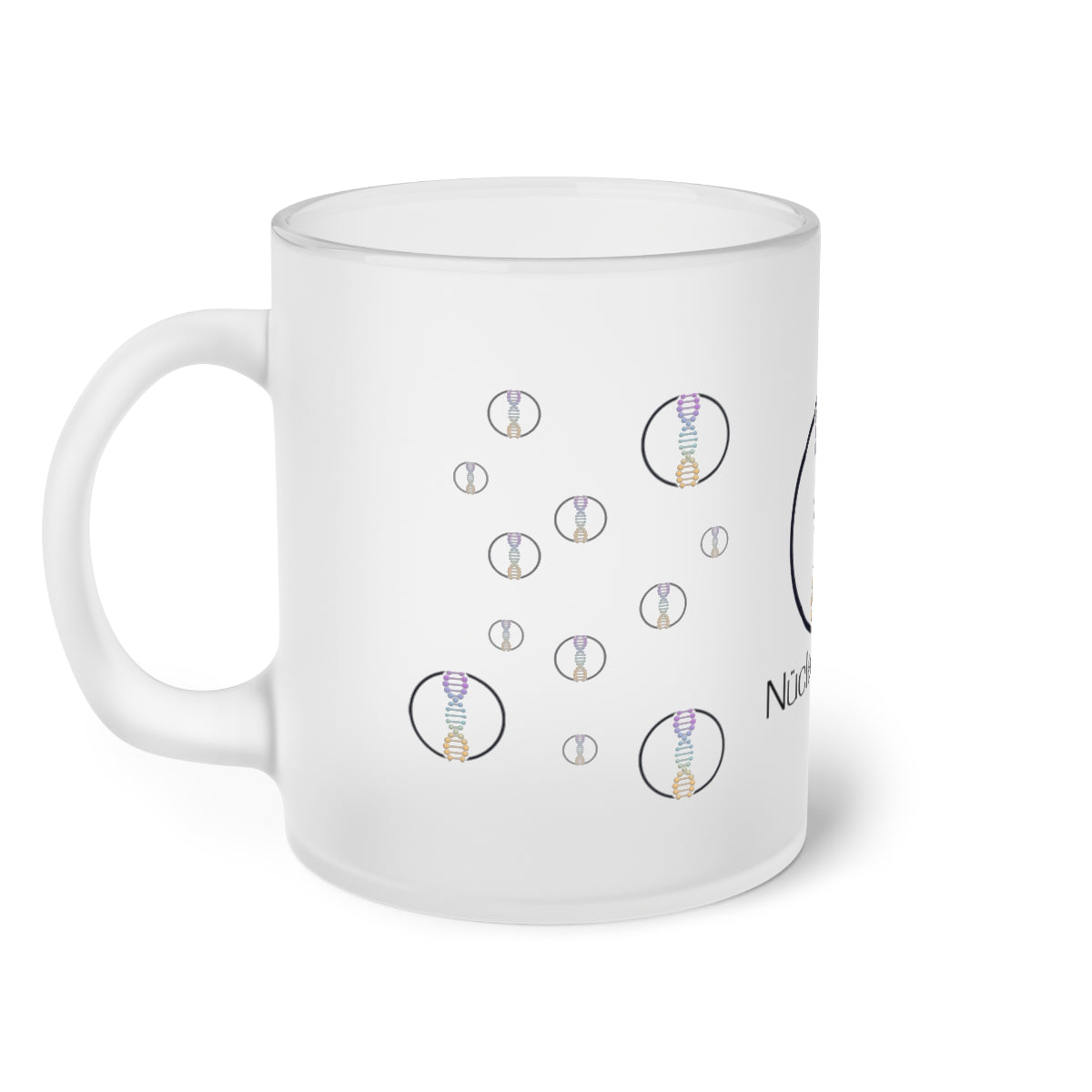 Nucleo Logo Frosted Glass Mug