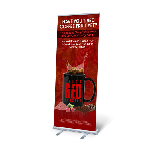 Red Popup Banner with Cup