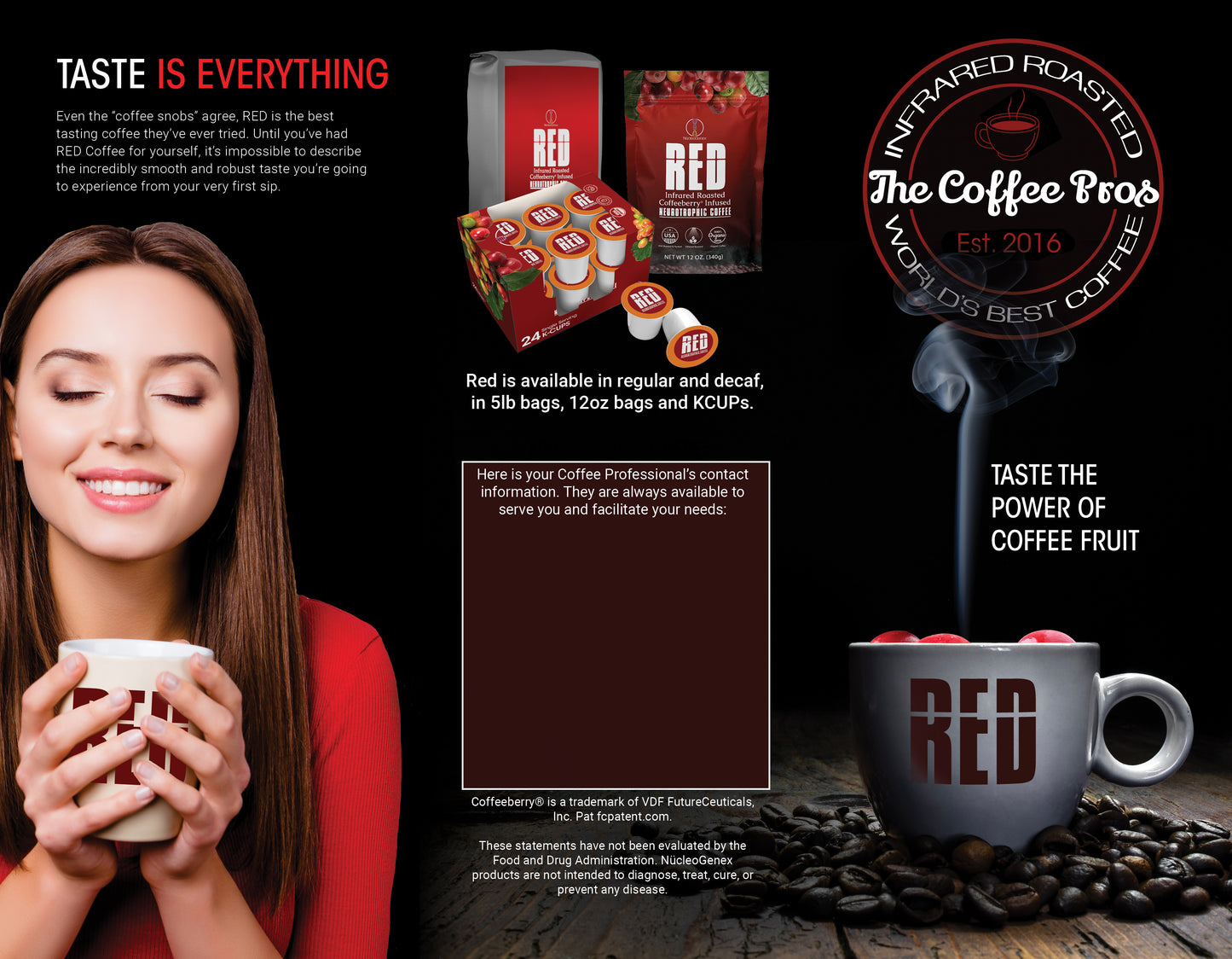 The Coffee Pros Trifold Brochures (100 Pack)