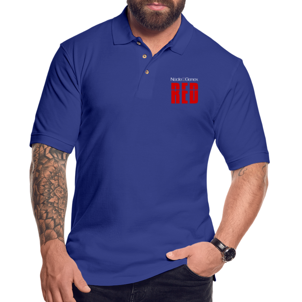 Men's Pique Polo Shirt - royal blue