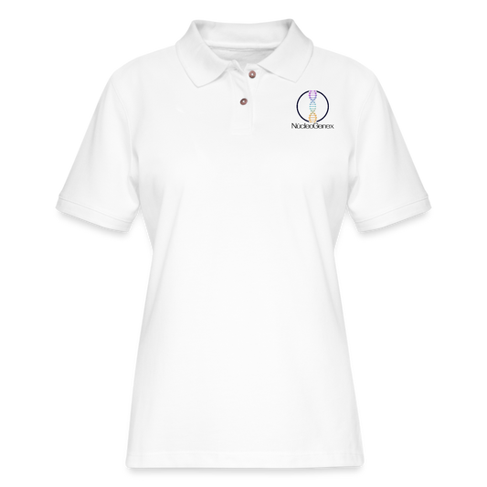 Women's Pique Polo Shirt - white