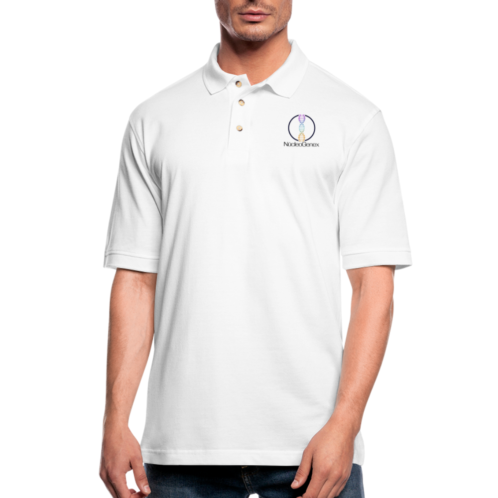 Men's Pique Polo Shirt - white