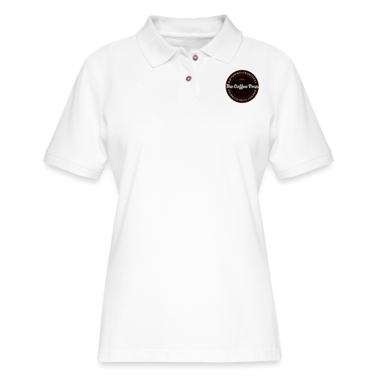 Women's Coffee Pros Polo Shirt - white